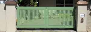 Olive Green Aluminum Gate