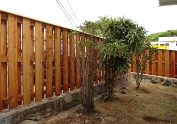 Backyard Wood Fence