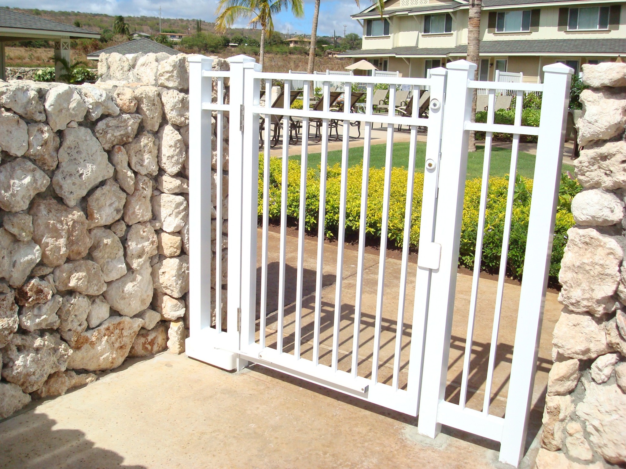 White Entry Gate