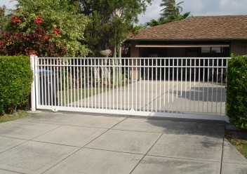 White Ornamental Gate