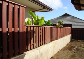 Dark Wood Fence