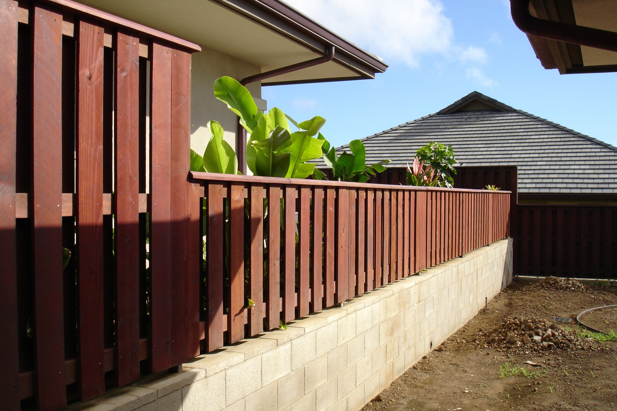 Dark Wood Fence