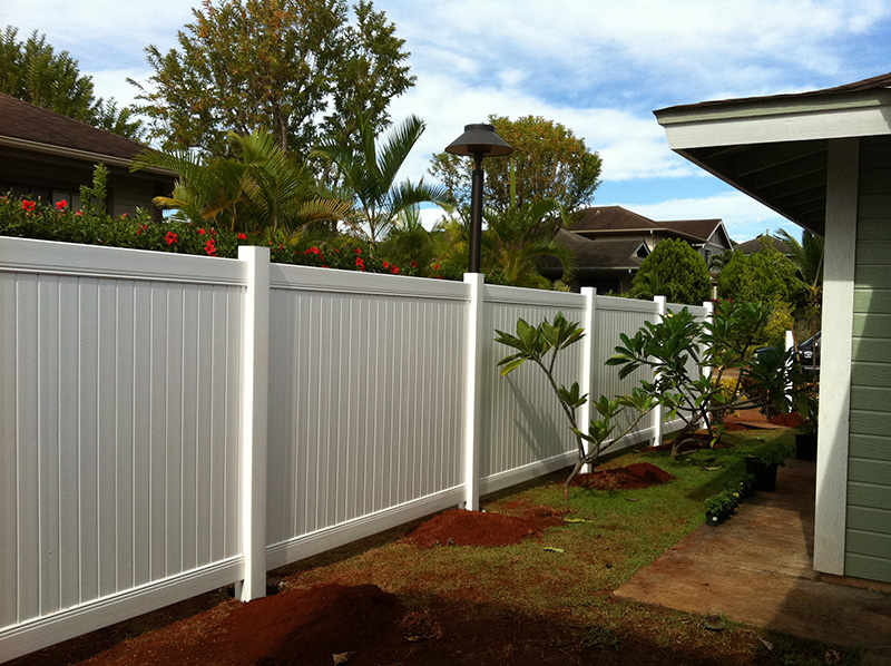 Hawaii Vinyl Privacy Fence