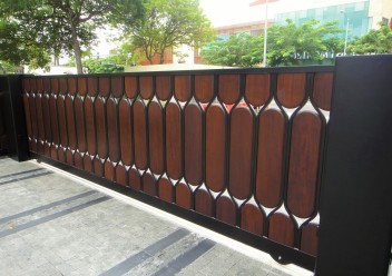 Hawaii Wood Slide Gate Custom