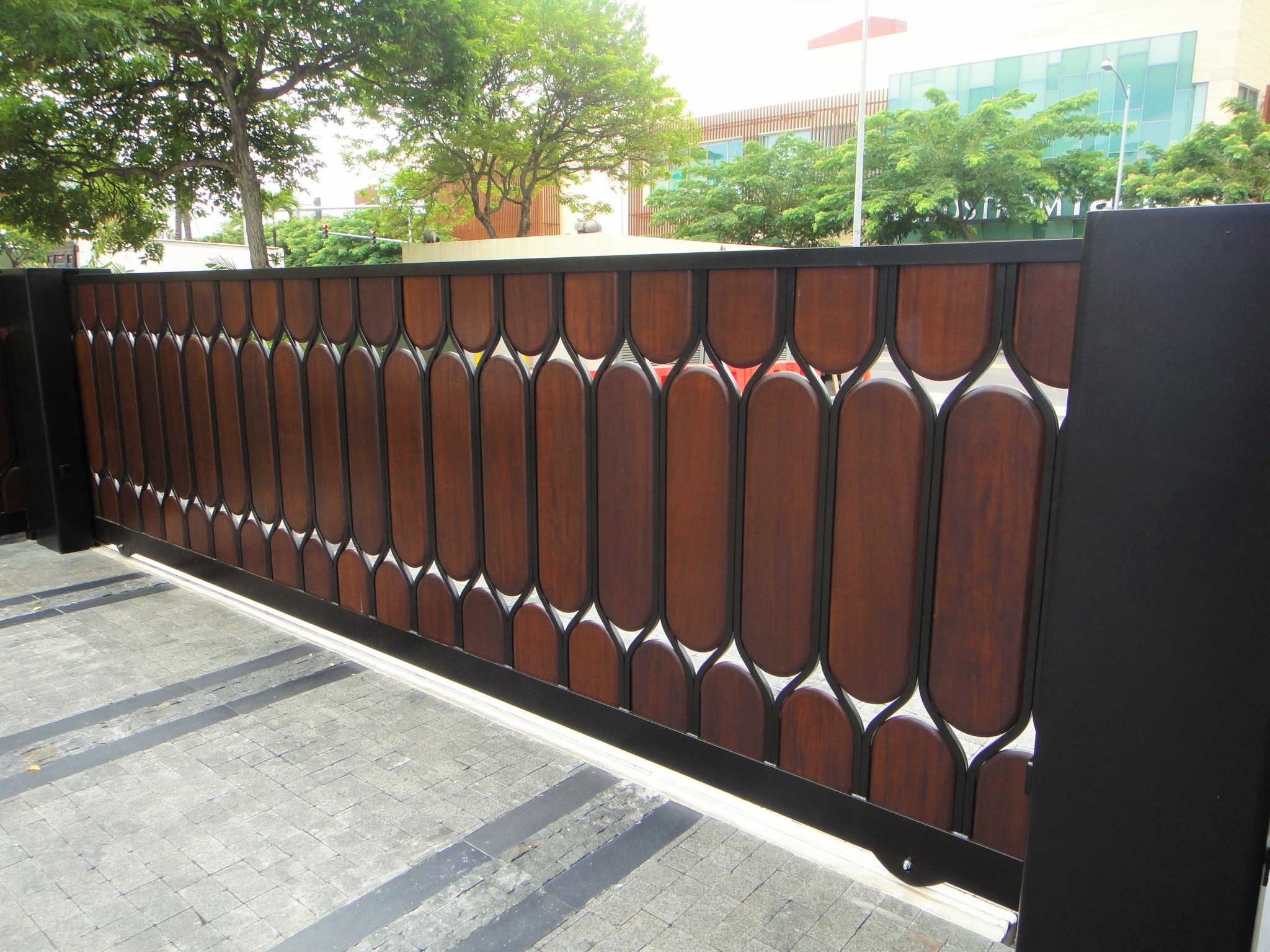 Hawaii Wood Slide Gate Custom