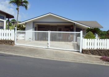 Ornamental Slide Swing Driveway Gate