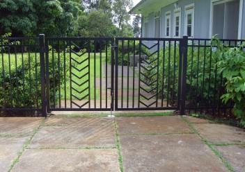 Ornamental Entry Gate Chevron