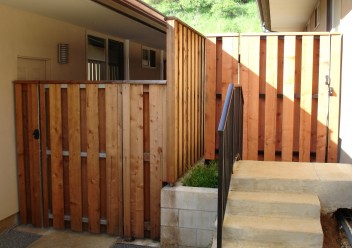 Wood Fence And Gate