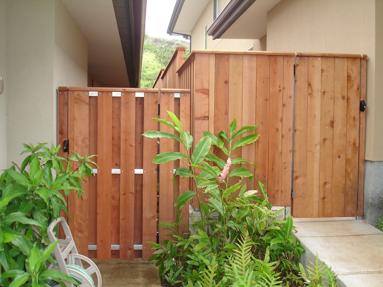 Wood Fence Entry