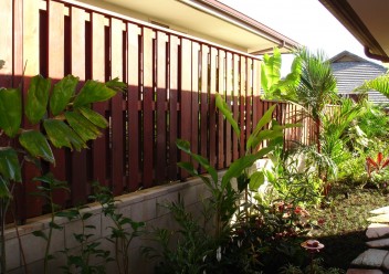 Wood Slat Fence