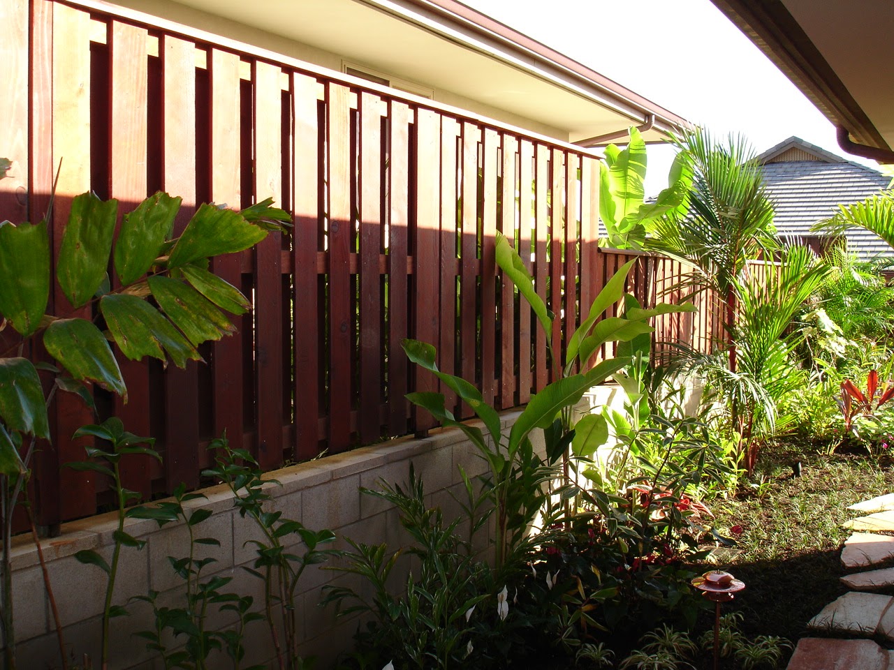 Wood Slat Fence