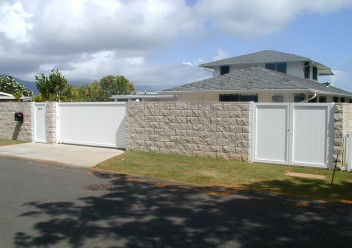 Vinyl Entry Gates