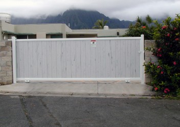 Grey Vinyl Gate