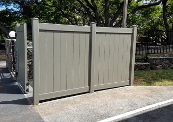 Vinyl Trash Enclosure