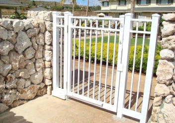 White Entry Gate