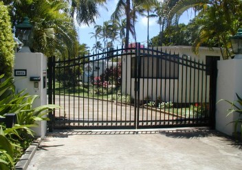 Ornamental Arched Driveway Gate