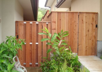 Wood Fence Entry